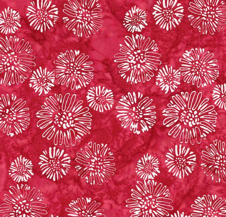 Expressions Batiks Let Freedom Reign Fireworks Crimson from Riley Blake Designs