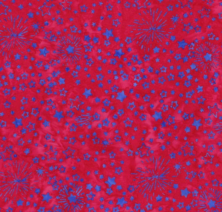 Expressions Batiks Let Freedom Reign Stars Fireworks from Riley Blake Designs