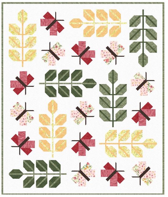 Oak Moth Quilt Kit from Northcott