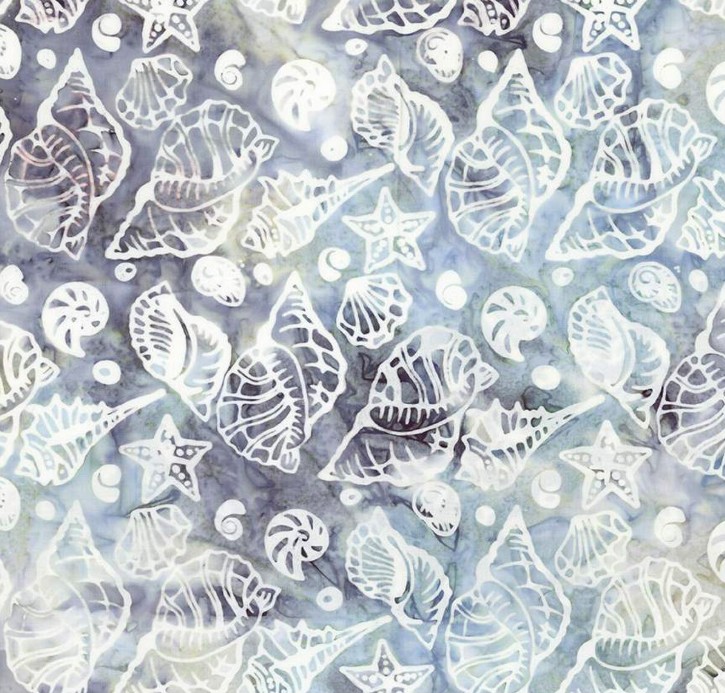 Expressions Batiks Places You'll Go Seashells Pebbles Pastiche from Riley Blake Designs