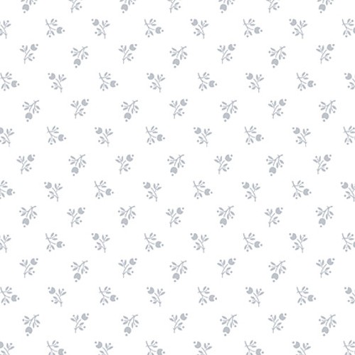 Quilter's Flour VI Small Buds White on White from Henry Glass Fabrics