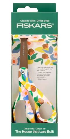 Fiskar 8" Bent Right Hand Playful Posies