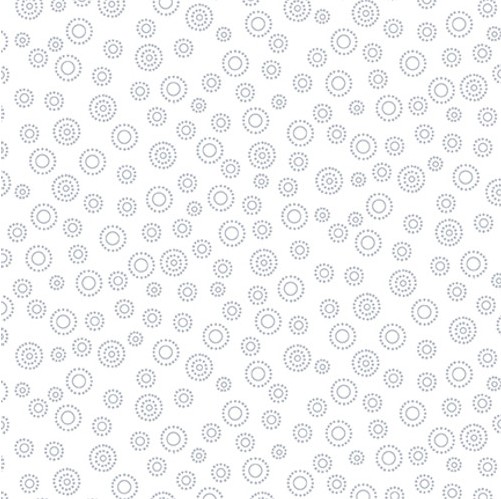 Quilter's Flour VI Dots in Dots White on White from Henry Glass Fabrics