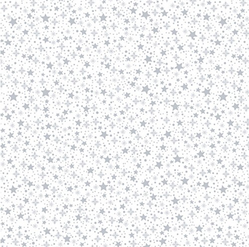 Quilter's Flour VI Star White on White from Henry Glass Fabrics