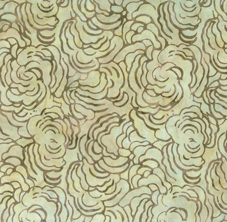 Mushroom Medley Batiks Turkey Tails Putty from Banyan Batiks