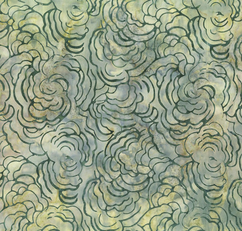 Mushroom Medley Batiks Turkey Tails Mauve from Banyan Batiks