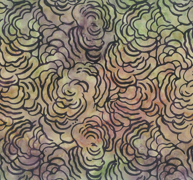 Mushroom Medley Batiks Turkey Tails Forest Floor from Banyan Batiks