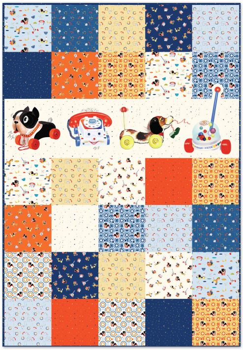 Vintage Toys Quilt from Riley Blake