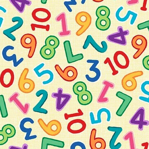 Zoo Crew Number Butter by Lindsey Sagar for Blank Quilting