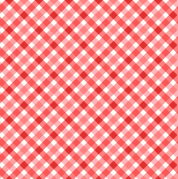 Star-Spangled Beauty Bias Gingham Pink/Red by Kimberbell for Maywood Studio
