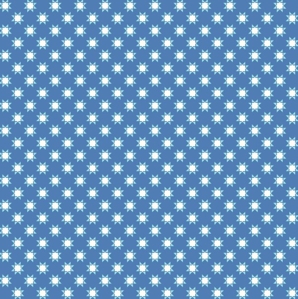 Star-Spangled Beauty Tiny Quilt Stars Soft Blue by Kimberbell for Maywood Studio