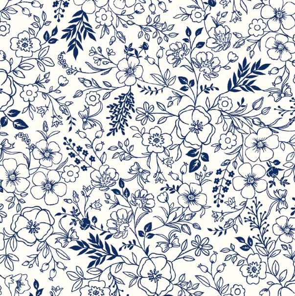 Star-Spangled Beauty Toile Navy by Kimberbell for Maywood Studio