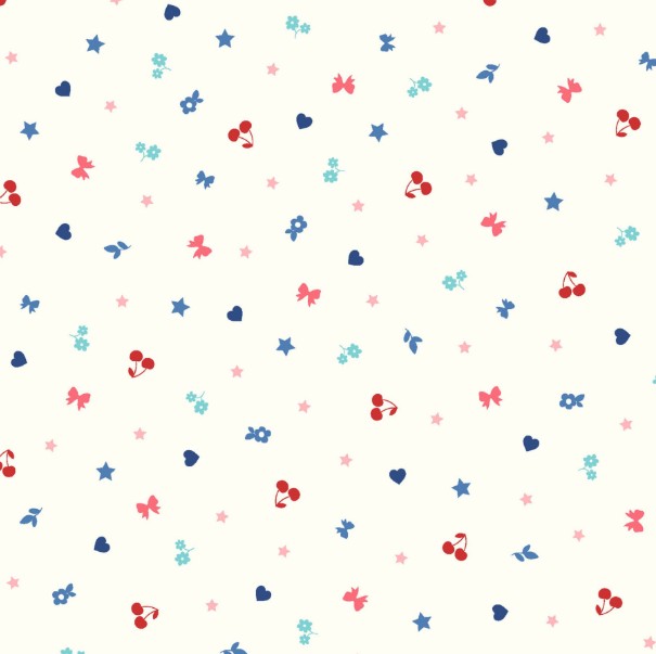 Star-Spangled Beauty Teeny Tinys Soft White by Kimberbell for Maywood Studio