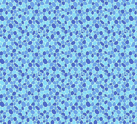 Thousand Steps Pebbles Aegean by Sarah Maxwell for Andover Fabrics