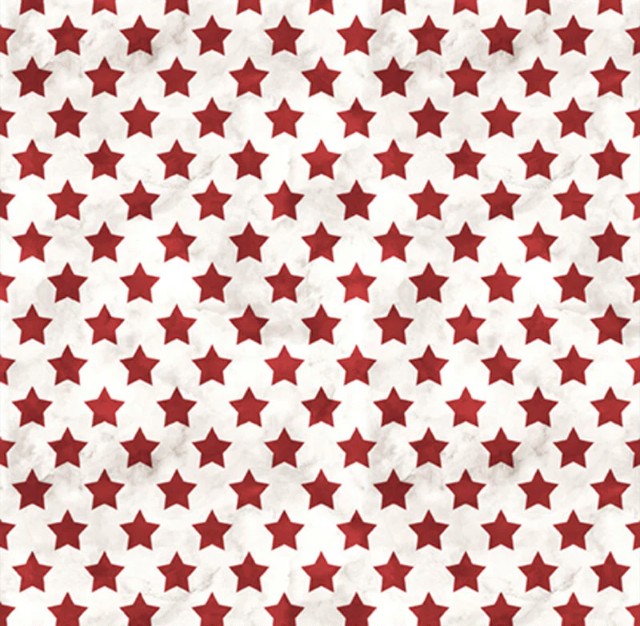 Farmhouse Americana Set Stars Cream/Red by Cindy Jacobs for P&B Textiles