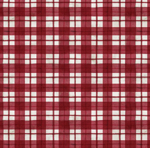 Farmhouse Americana Patriotic Plaid Red by Cindy Jacobs for P&B Textiles