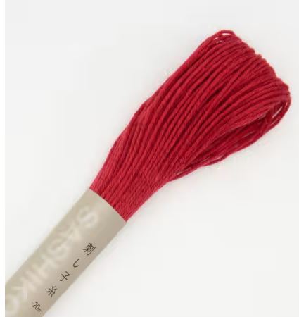 Olympus Rose Red Sashiko Thread - 22 yd