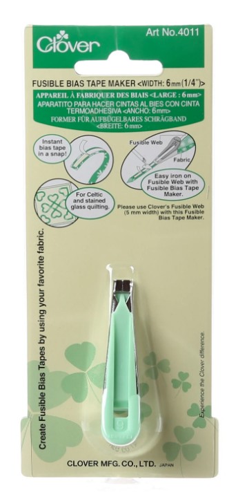 Fusible Bias Tape Maker Clover 1/4"
