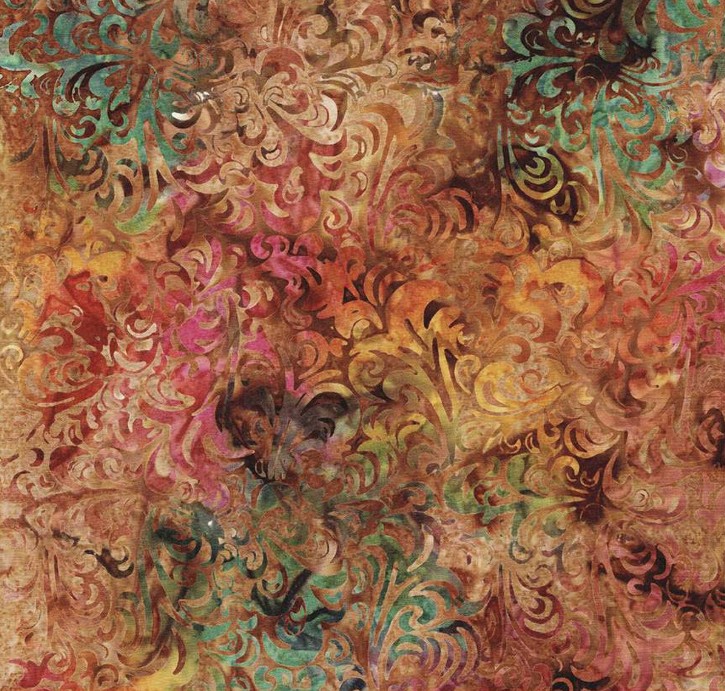 Expressions Batiks Elementals Twirl & Swirl Autumn Leaves from Riley Blake Designs