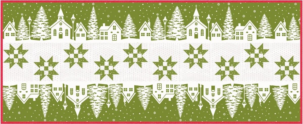 Christmas Village Runner Pattern from Fig Tree & Co