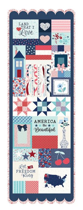Star Spangled Beauty Machine Embroidery Fabric Kit