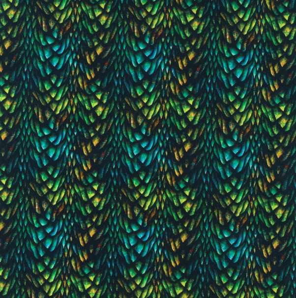 Dragons Emerald Reign Scales Emerald from In the Beginning Fabrics