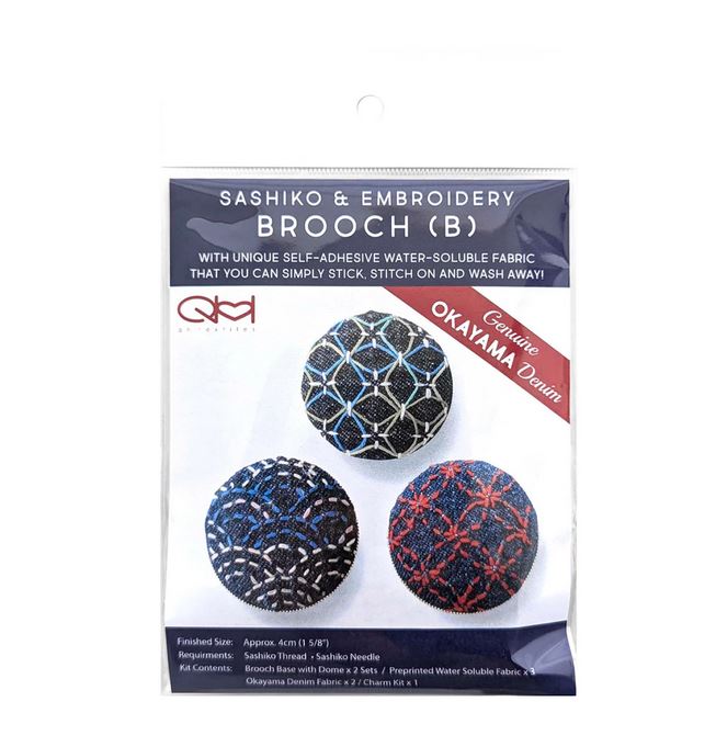 Sashiko & Embroidery Brooch Kit