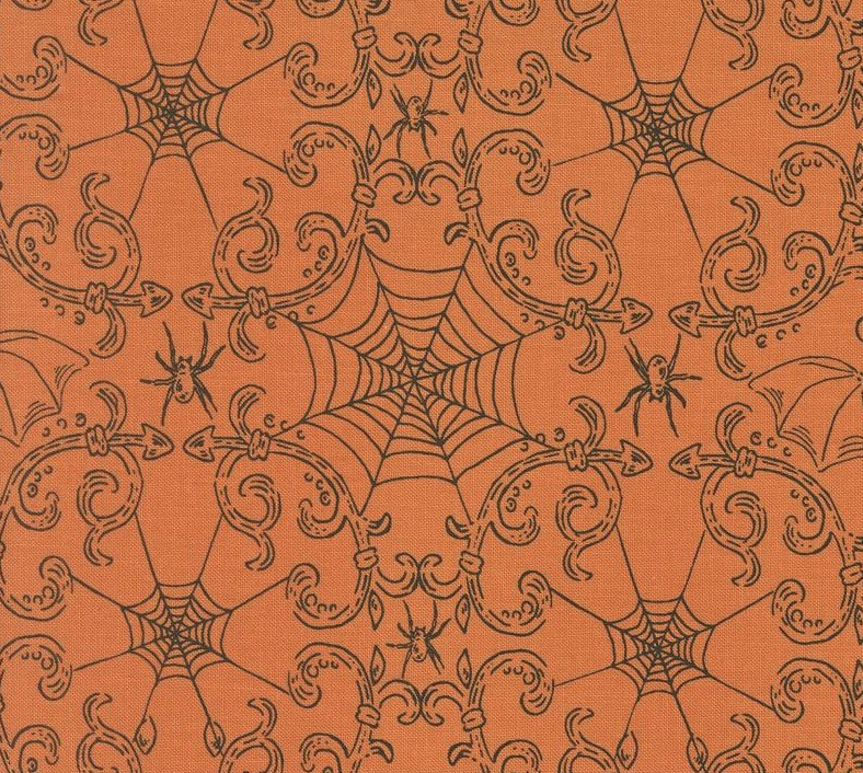 Home Sweet Haunt Rod Iron Halloween Pumpkin by Stacy Iest Hsu for Moda Fabrics