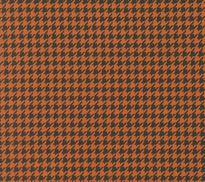 Home Sweet Haunt Hounds Tooth Rust by Stacy Iest Hsu for Moda Fabrics