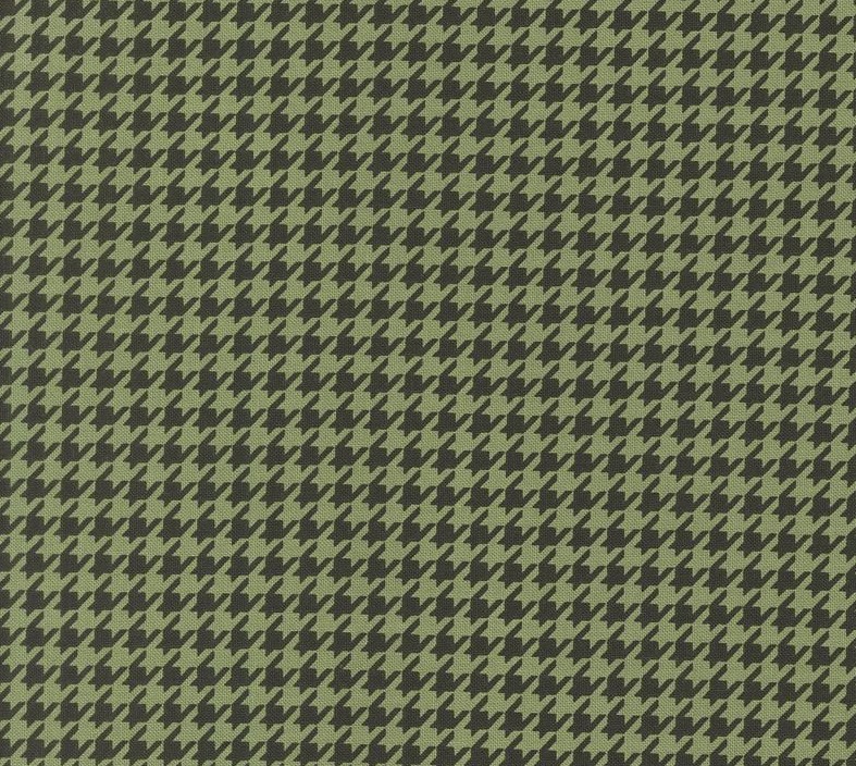Home Sweet Haunt Hounds Tooth Moss by Stacy Iest Hsu for Moda Fabrics