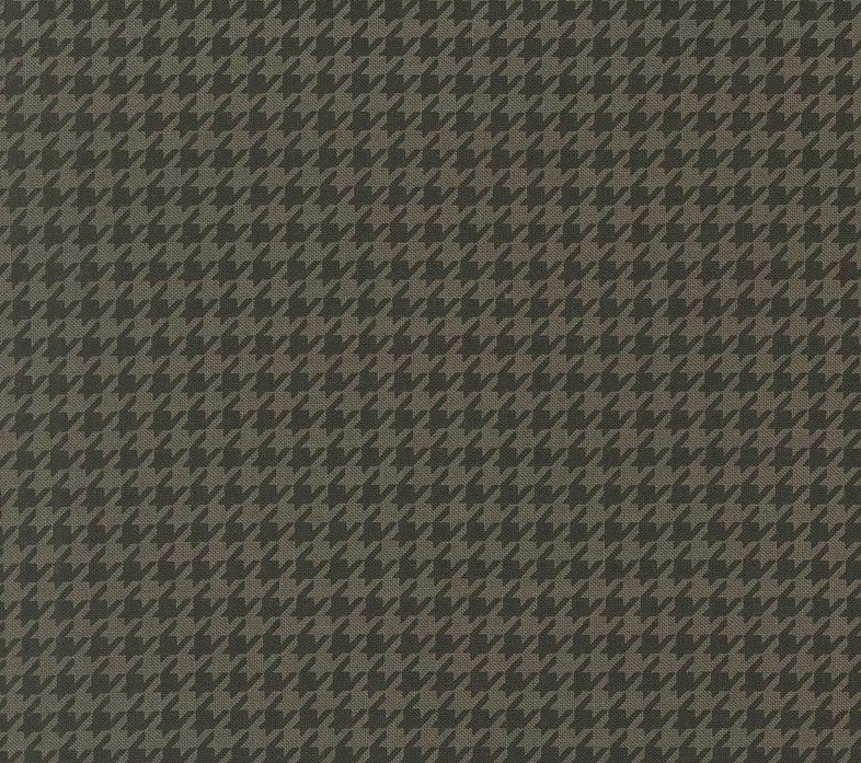 Home Sweet Haunt Hounds Tooth Charcoal by Stacy Iest Hsu for Moda Fabrics