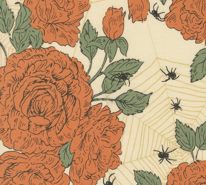 Home Sweet Haunt Haunted Roses Bone by Stacy Iest Hsu for Moda Fabrics