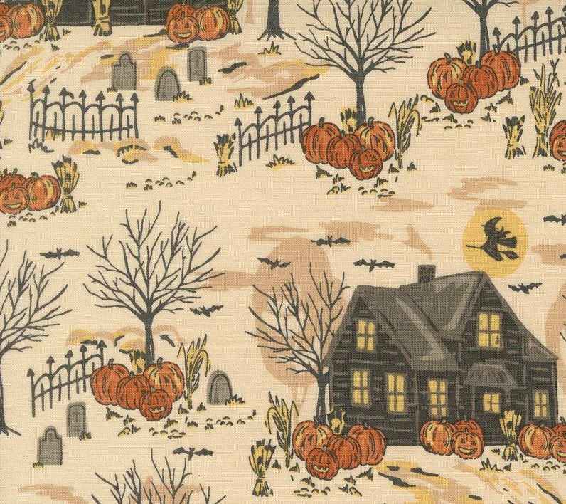 Home Sweet Haunt Haunted Forest Bone by Stacy Iest Hsu for Moda Fabrics