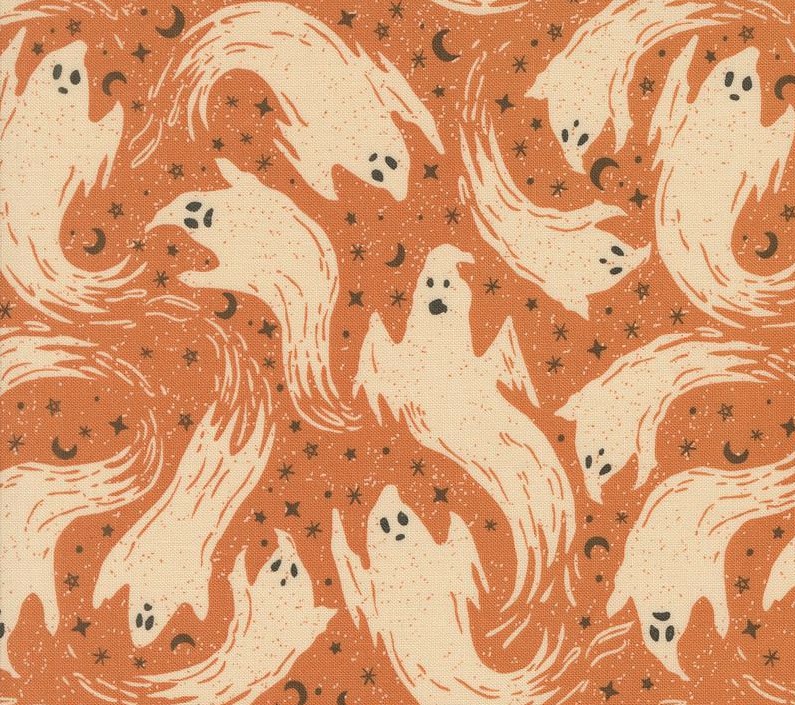 Home Sweet Haunt Ghostly Ghost Pumpkin by Stacy Iest Hsu for Moda Fabrics