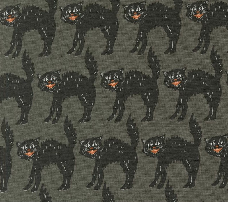 Home Sweet Haunt Little Black Cat Stone by Stacy Iest Hsu for Moda Fabrics