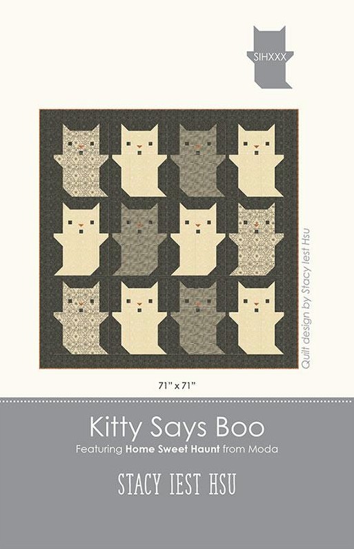 Kitty Says Boo Quilt Pattern by Stacy Iest Hsu