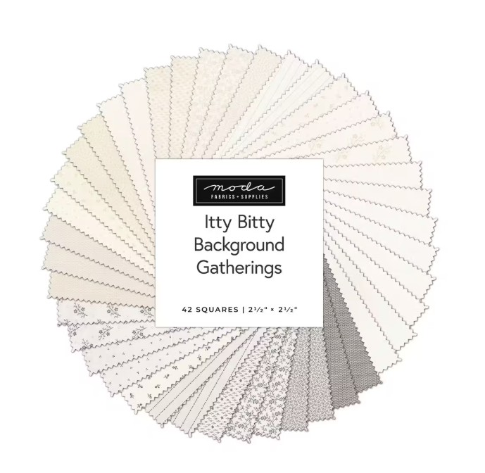 Itty Bitty Background Gatherings Mini Charm Pack by Primitive Gatherings for Moda Fabrics