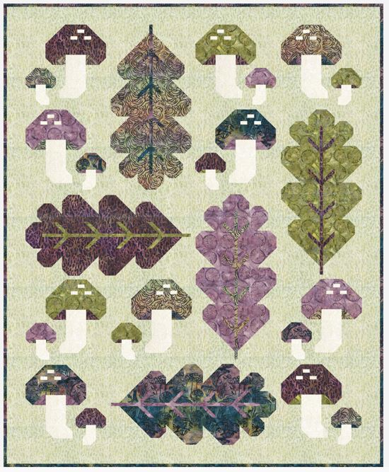 Forest Fungi Quilt Kit