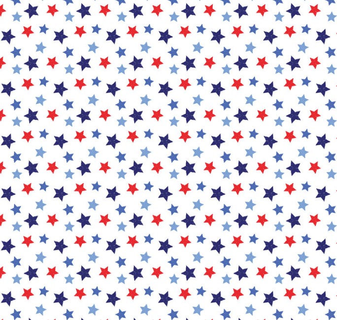Mid-Atlantic Shop Hop 2025 Patriotic Stars White from Benartex