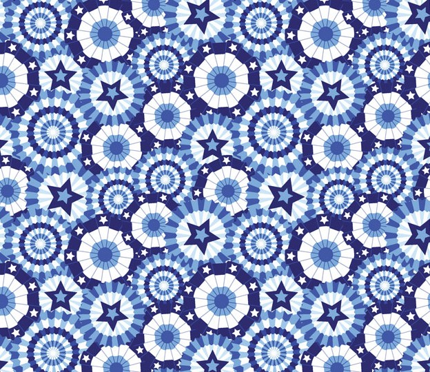 Mid-Atlantic Shop Hop 2025 Banner Celebration Blue Wide Back from Benartex