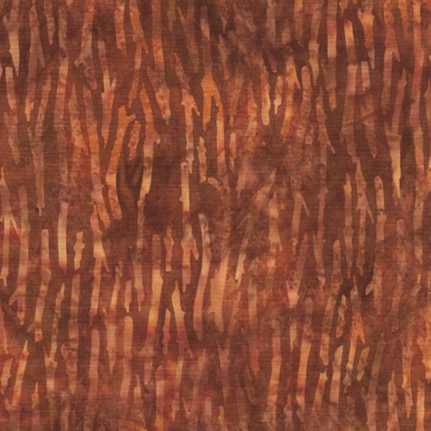 Fall Flair Batik Twigs Red Brick from Island Batik