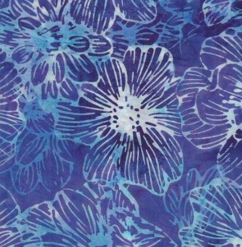 Blue Batik Table Runner Backing Kit