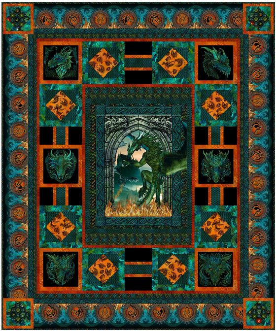 Emerald Reign Quilt Kit by In the Beginning