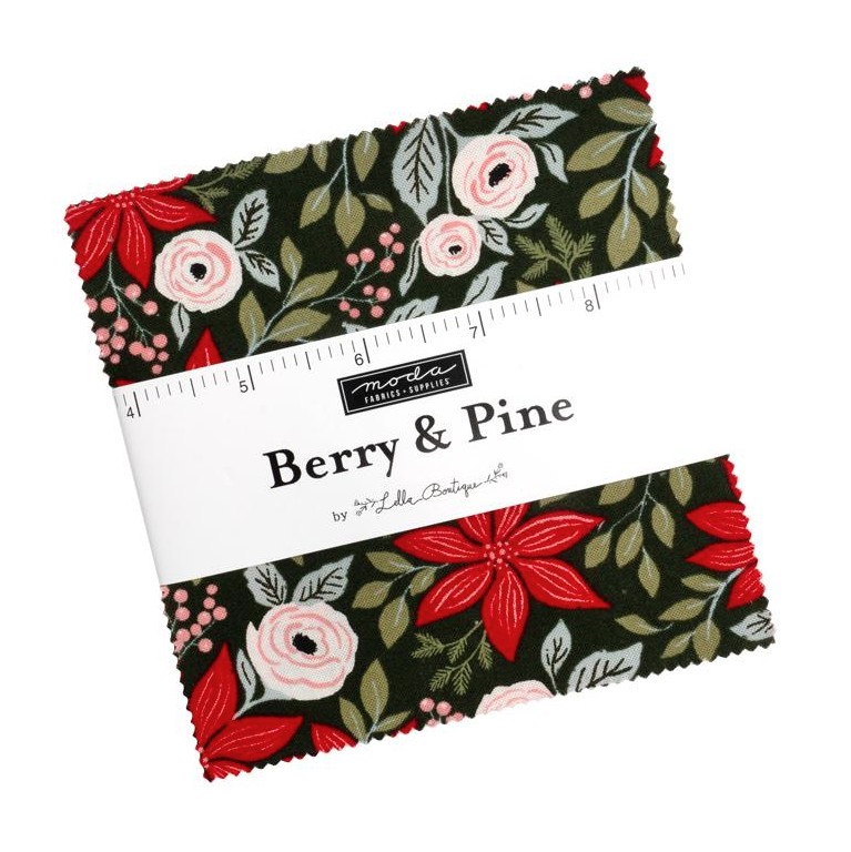 Berry and Pine Charm Pack by Lella Boutique for Moda Fabrics