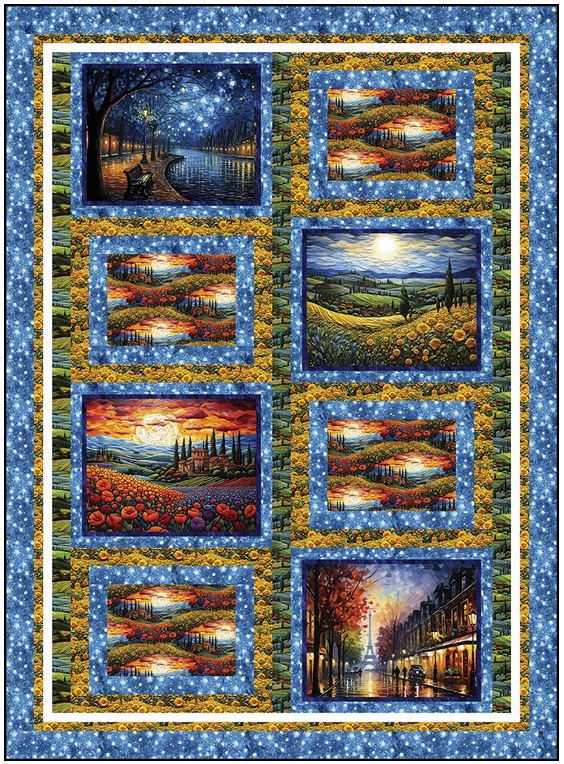 C'est Magnifique Quilt Kit from 3 Wishes