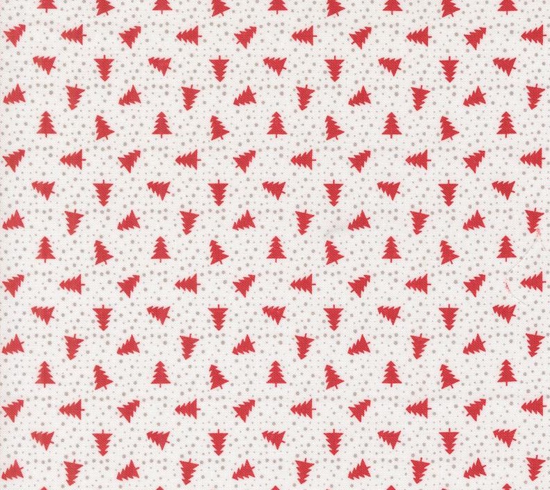 Berry and Pine Little Trees Snow by Lella Boutique for Moda Fabrics