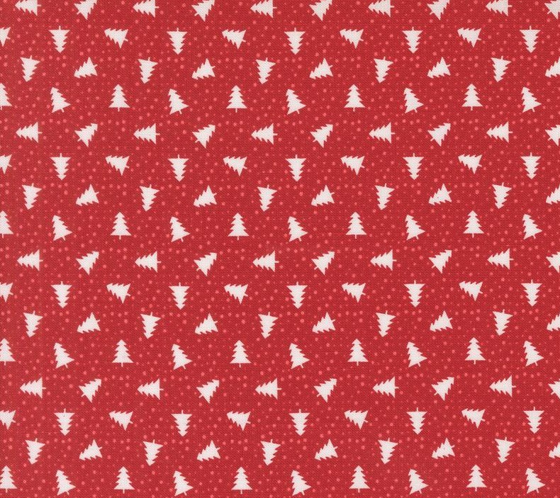 Berry and Pine Little Trees Cranberry by Lella Boutique for Moda Fabrics