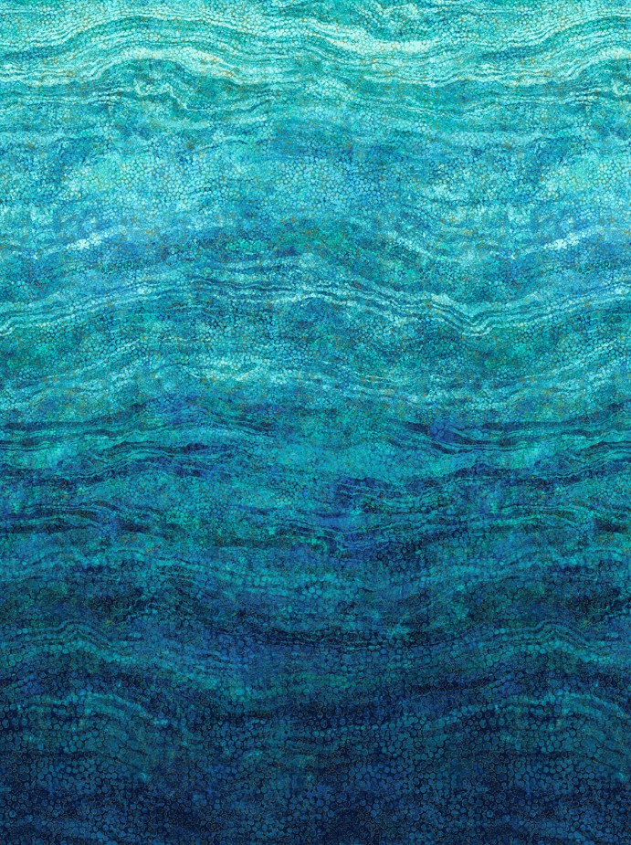 Shimmer Enigma Ombre Dark Blue Multi by Deborah Edwards for Northcott Fabrics