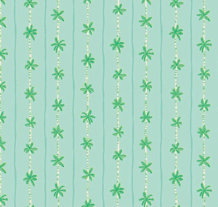 Forever Neverland Palm Stripe Songbird by Jill Howarth for Riley Blake Designs