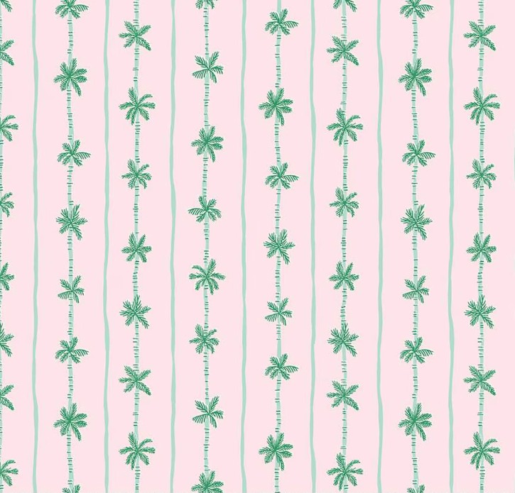 Forever Neverland Palm Stripe Pink by Jill Howarth for Riley Blake Designs